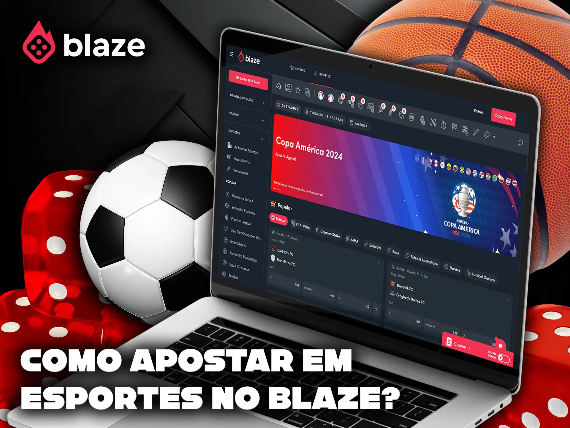 Um guia sobre como apostar em esportes na Blaze.