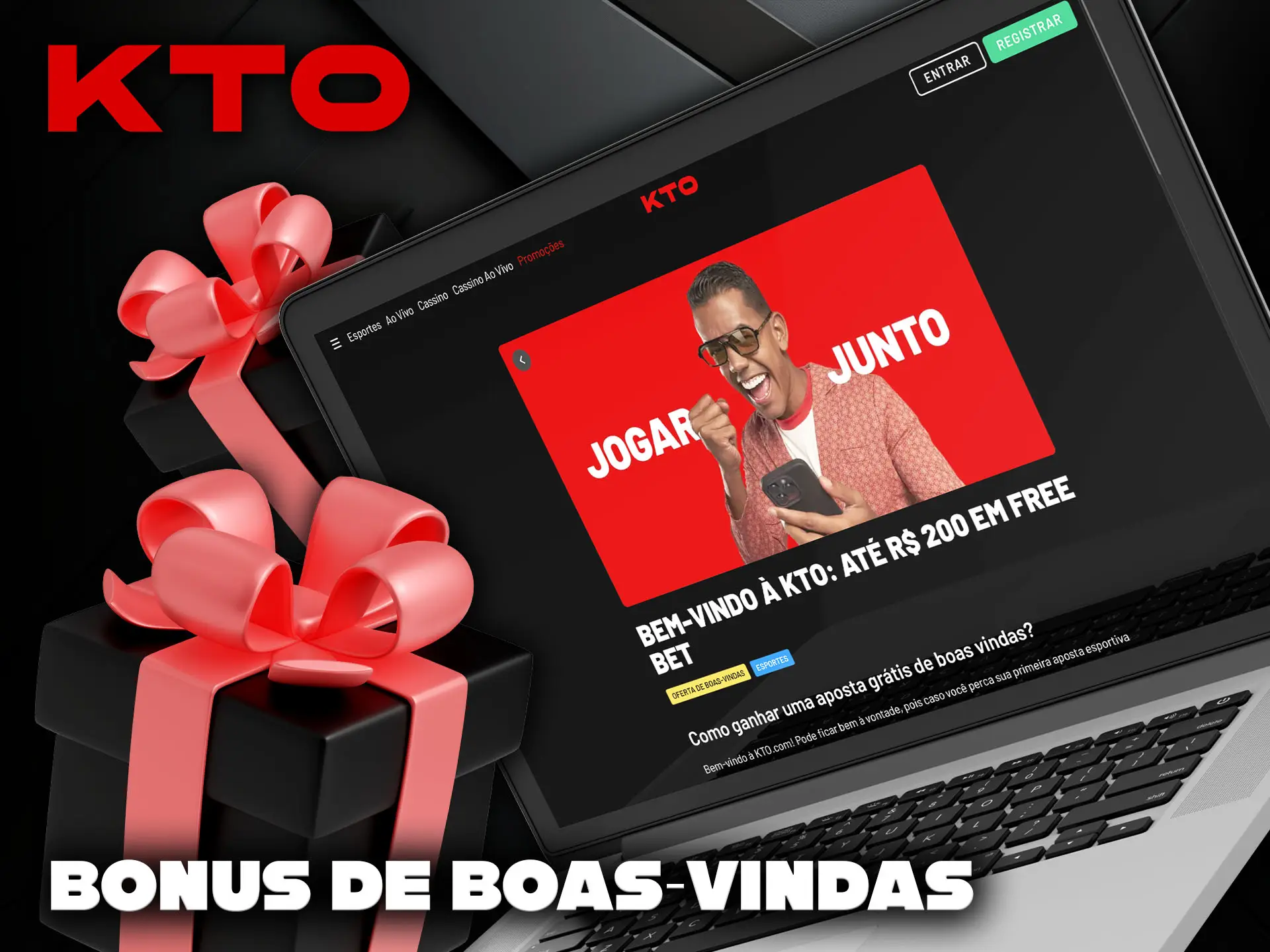 Bônus de boas-vindas para jogadores na plataforma KTO.