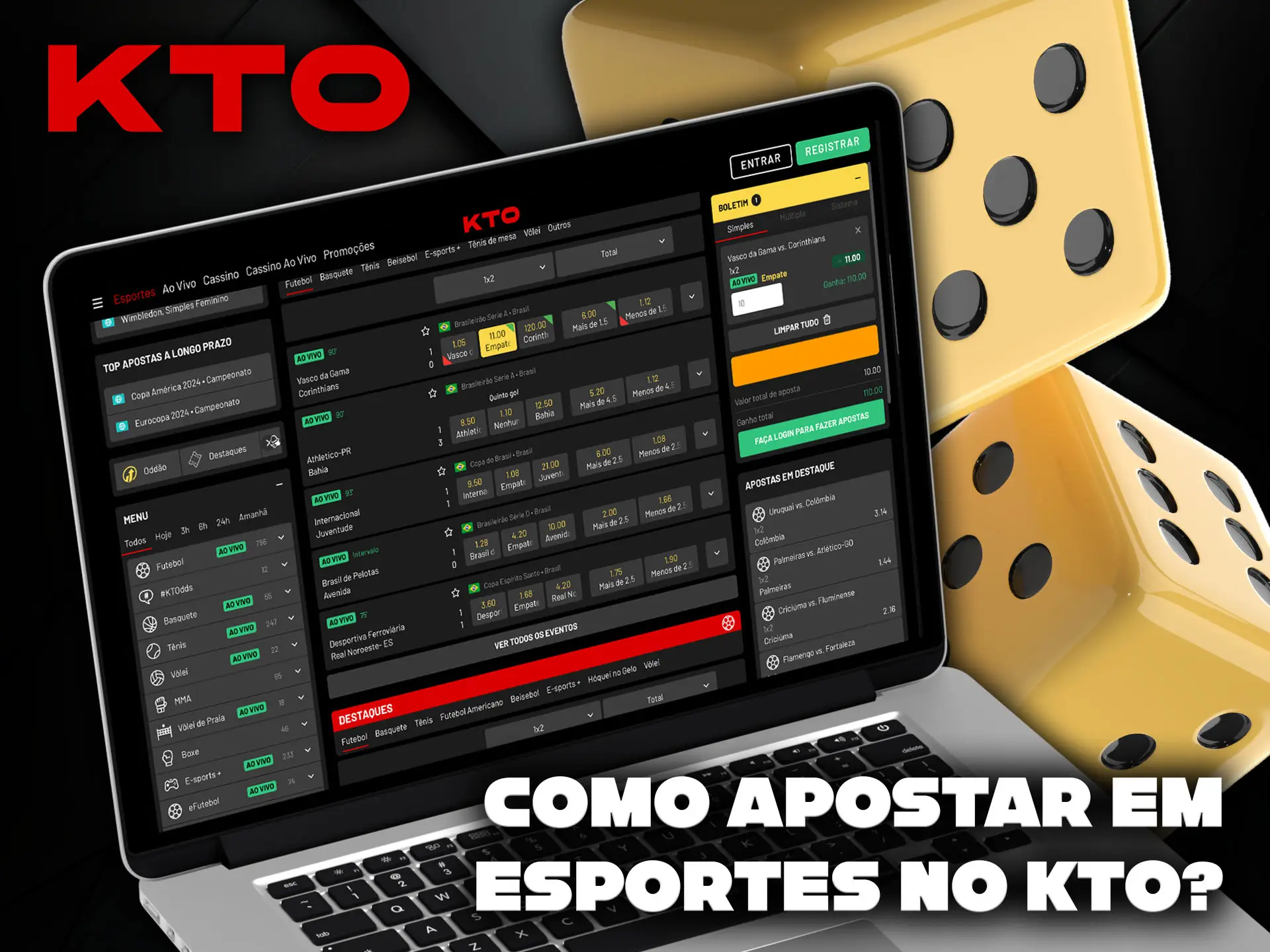 Como você pode apostar em esportes na plataforma KTO.