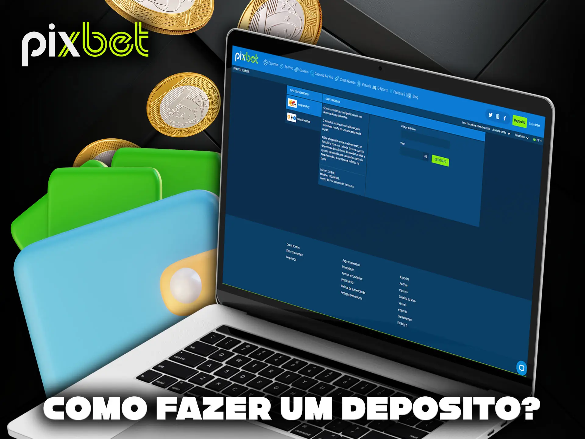 Como depositar fundos em sua conta PixBet.