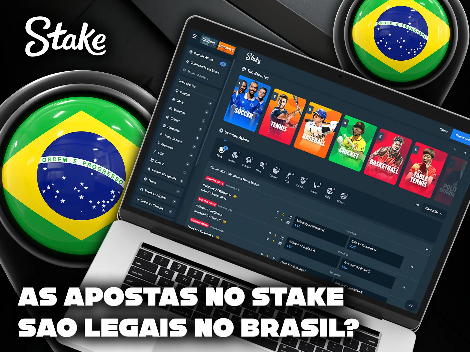 A legalidade das apostas por meio da plataforma Stake no Brasil.