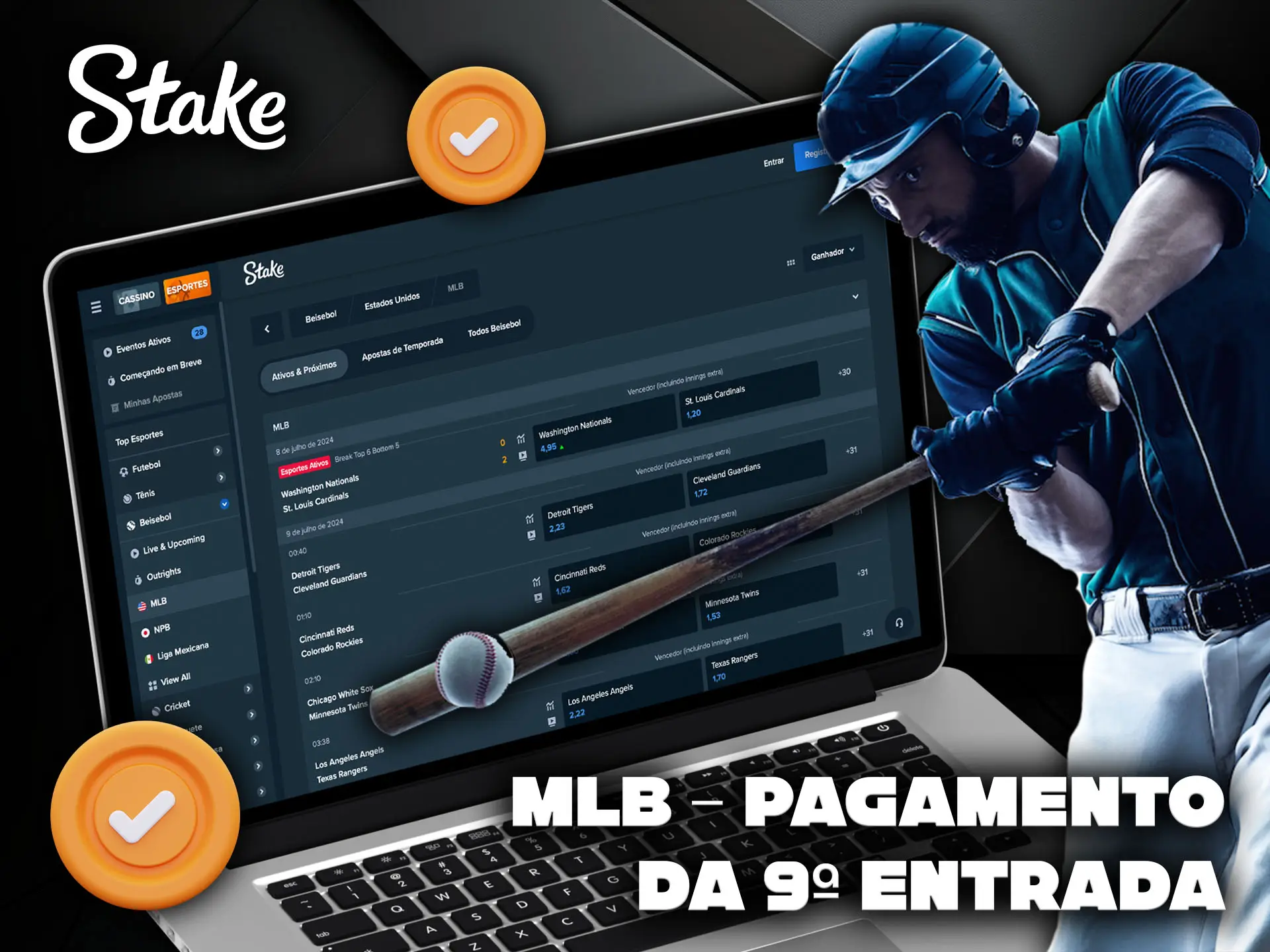 Ação da MLB - Pagamento da 9a Entrada da Stake.