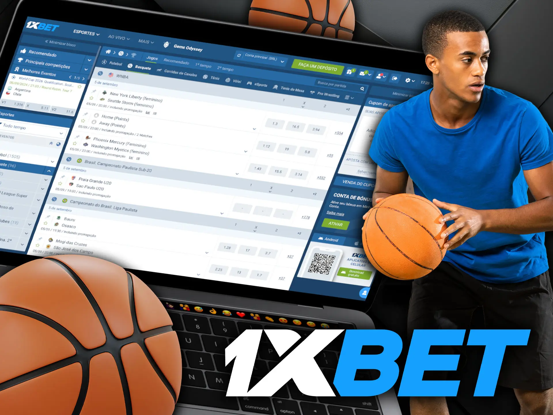 Basquete na 1xBet Apostas com Melhores Oportunidades.