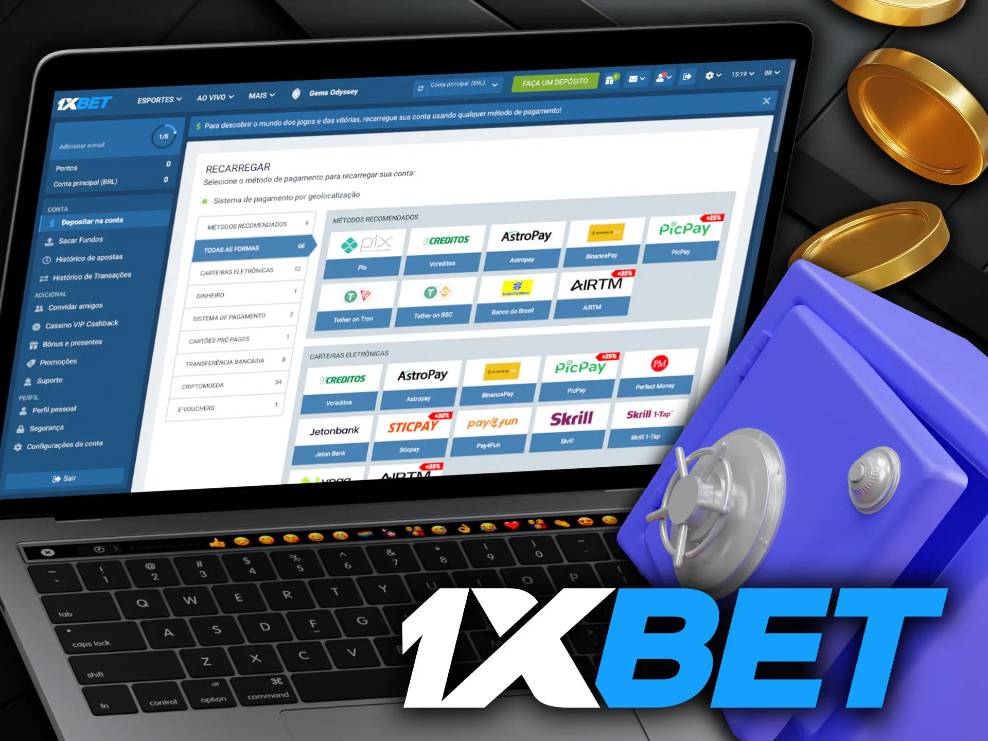 Como Realizar um Depósito na 1xBet.