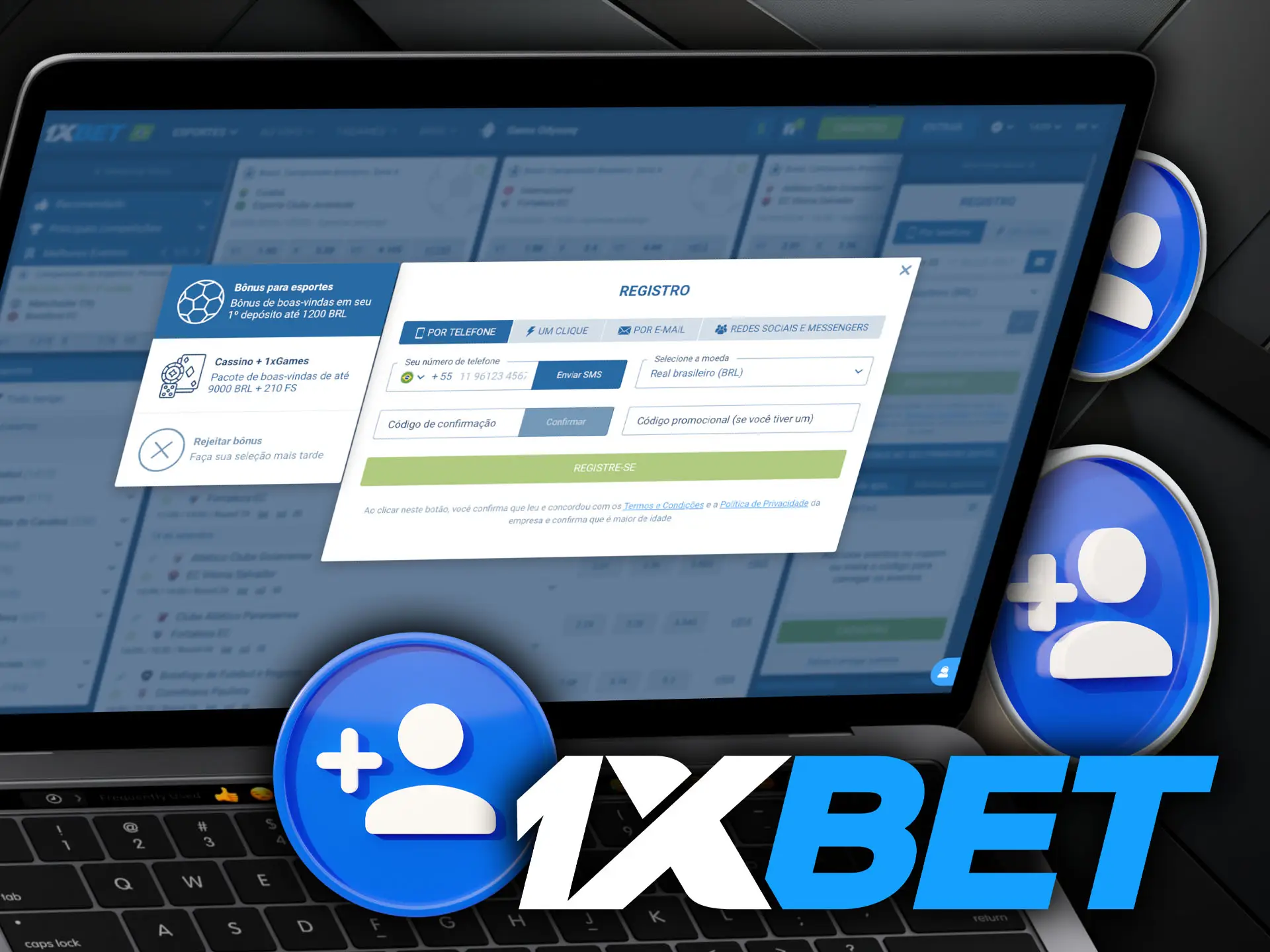 Como Criar uma Conta na 1xBet no Brasil.