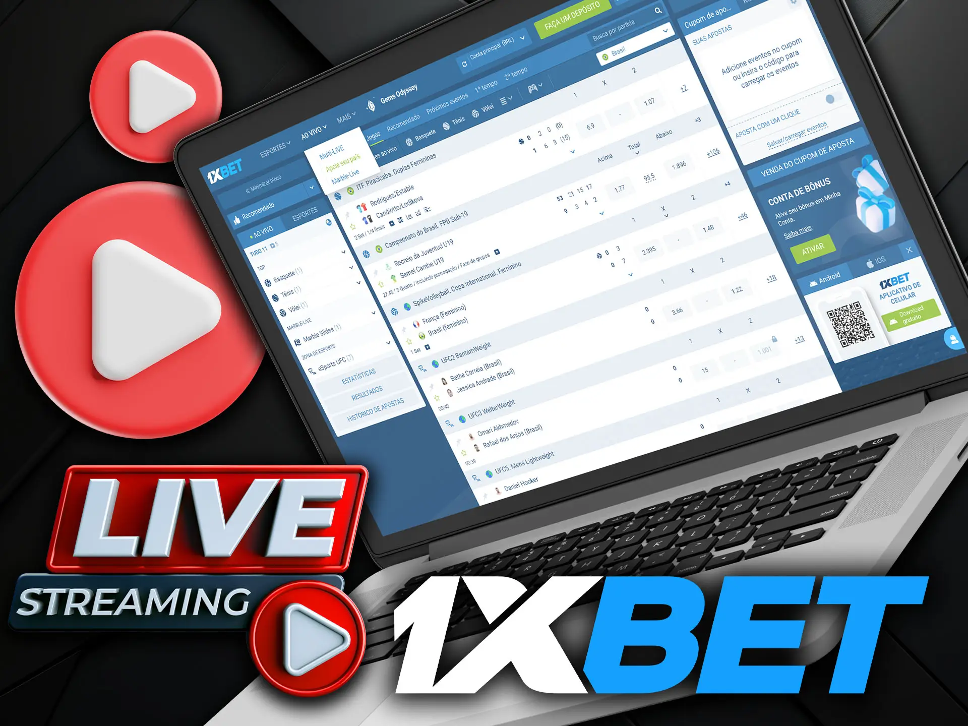 Apostas ao Vivo na 1xBet Ação em Tempo Real.