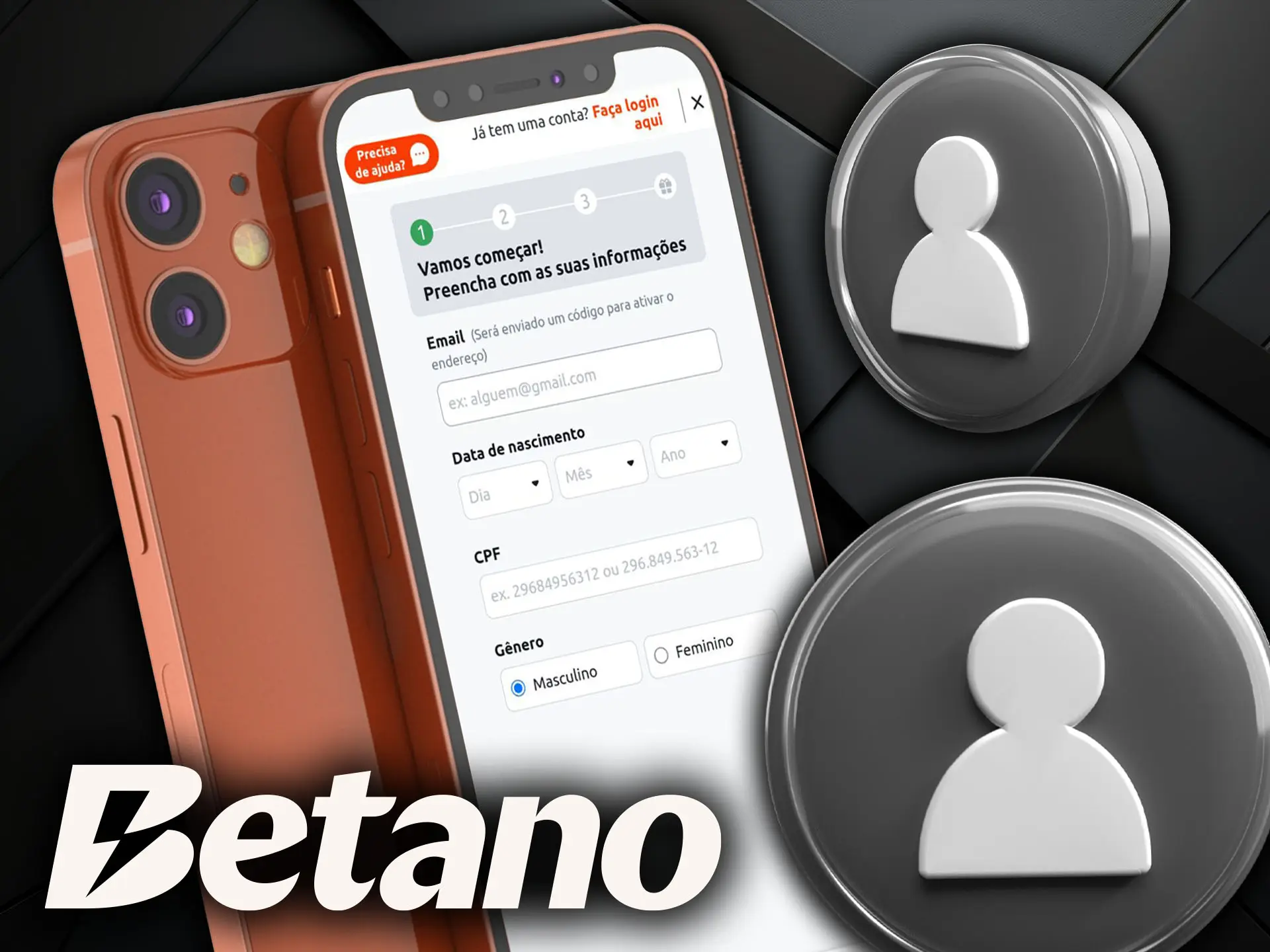 Registro de Conta pelo App de Apostas Betano Comece Já.