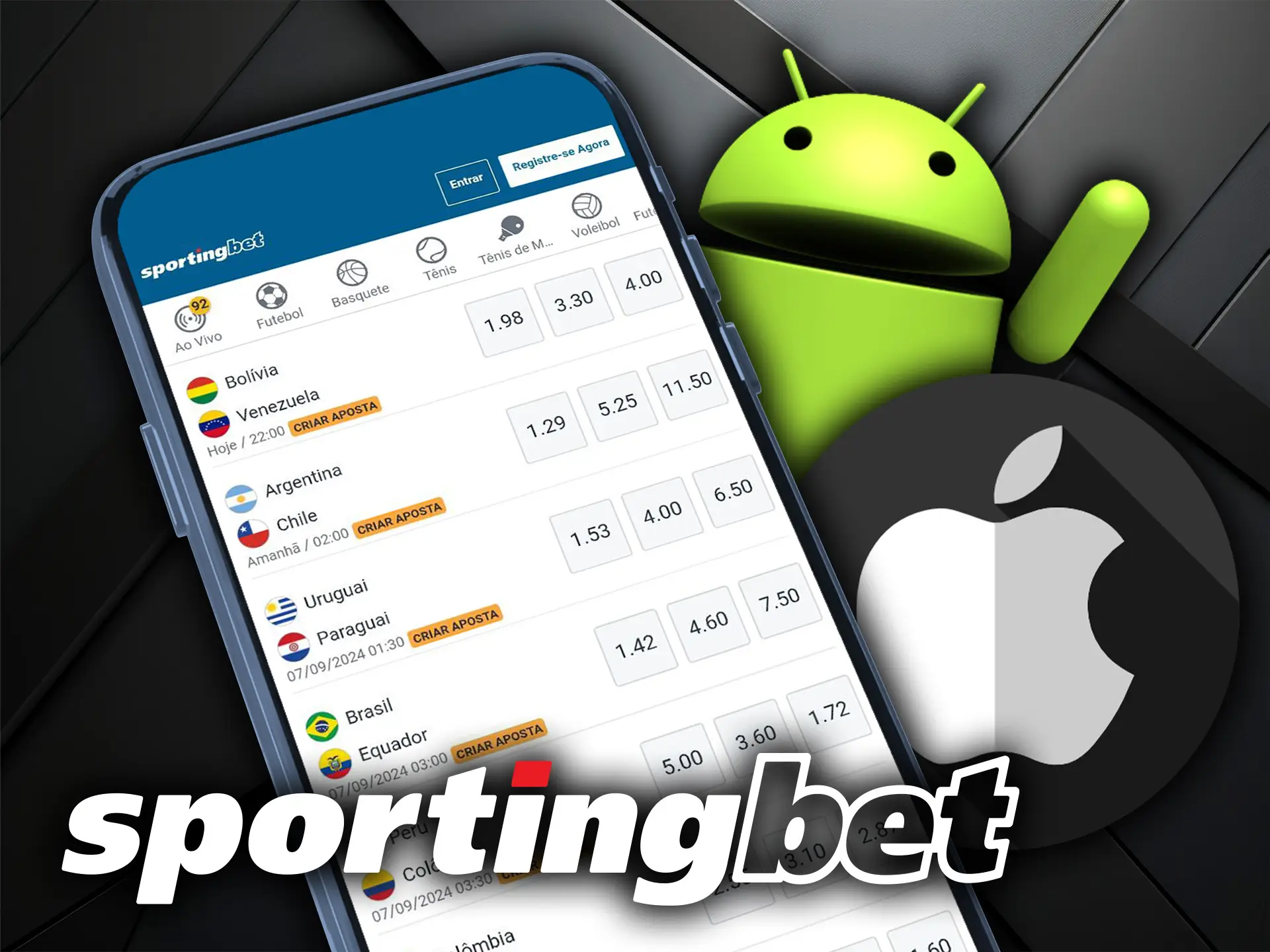 App Mobile da Sportingbet Ganhe em Movimento.