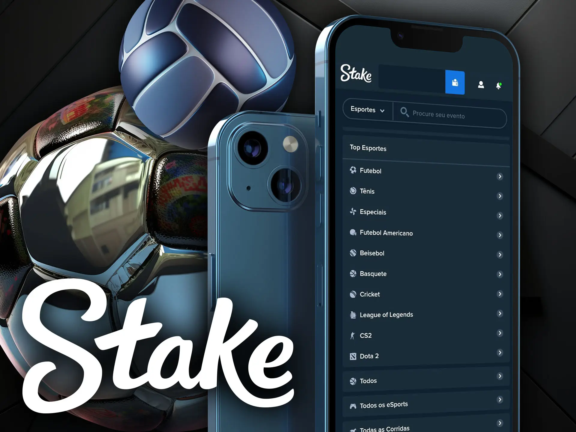 Esportes Disponíveis para Apostas no App Stake cobertura completa.